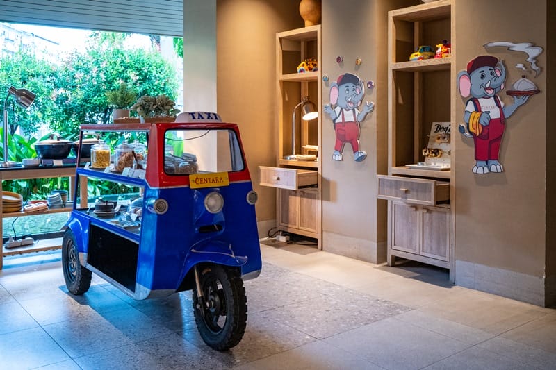 Kids breakfast corner at Centara Karon Resort in Phuket Thailand