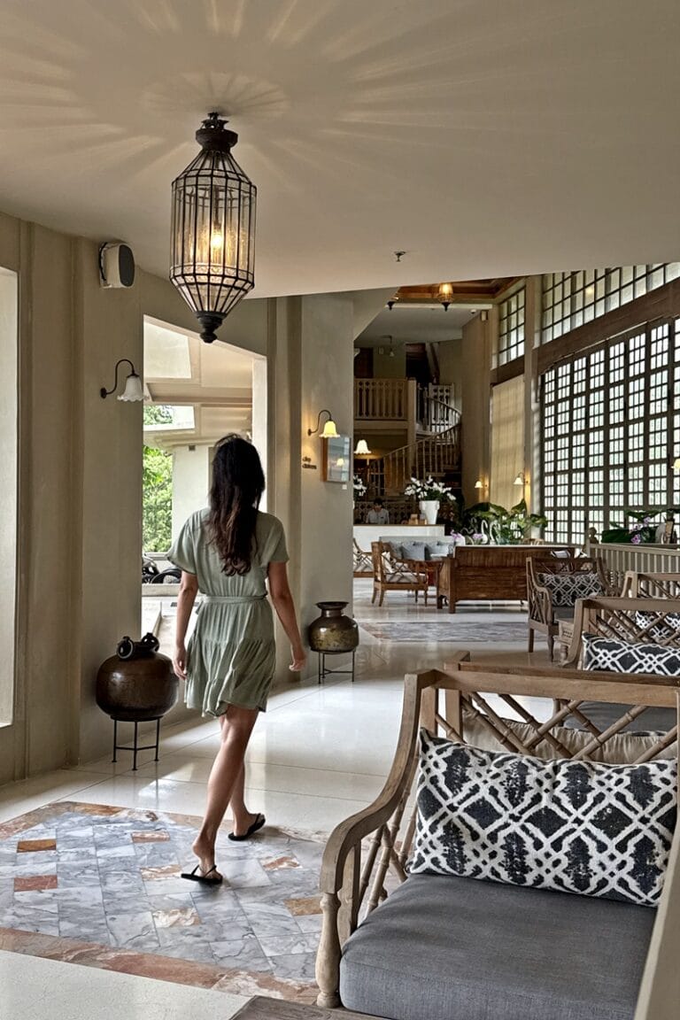 Lobby area of Devasom Khao Lak in Thailand