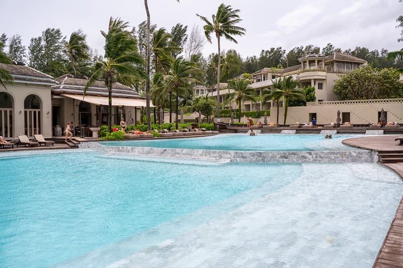 Main pool at Devasom Khao Lak in Thailand