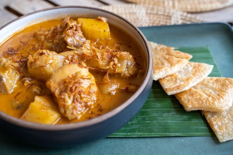 Massaman curry at TAKOLA restaurant in Khao Lak Thailand