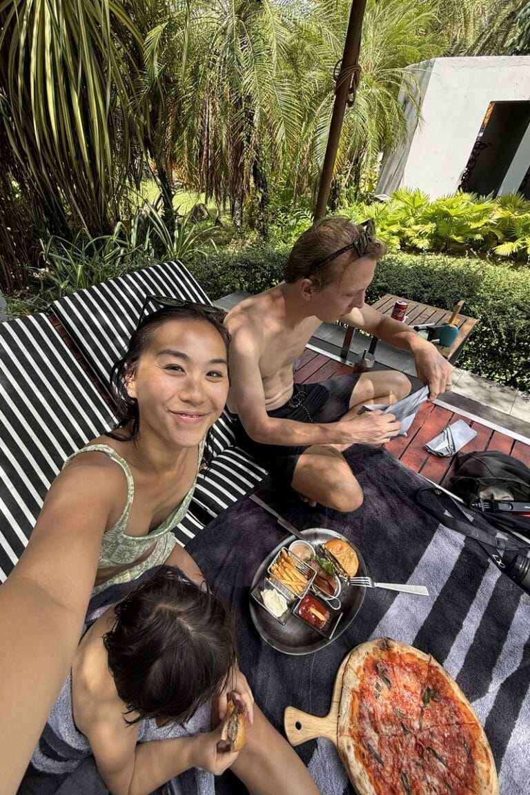 Poolside dining at The Slate Phuket in Thailand