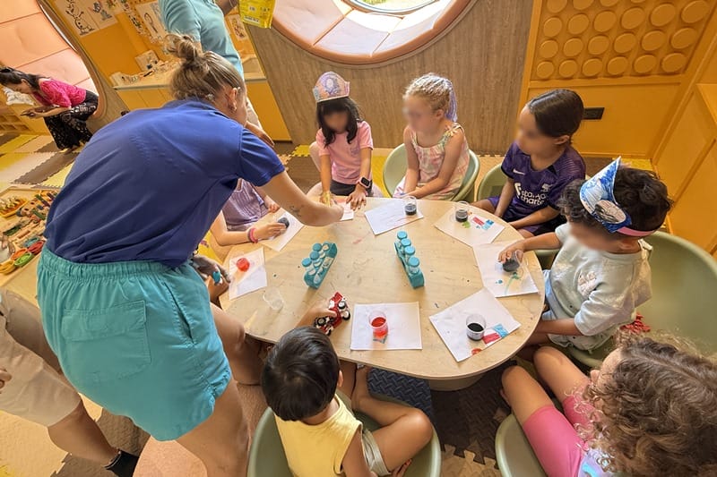 STEM experiement at Chang Dee Kids Club at Centara Karon Resort in Phuket Thailand