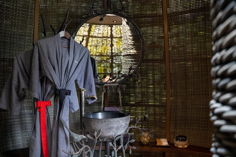 Spa robes at Coqoon Spa at The Slate Phuket in Thailand