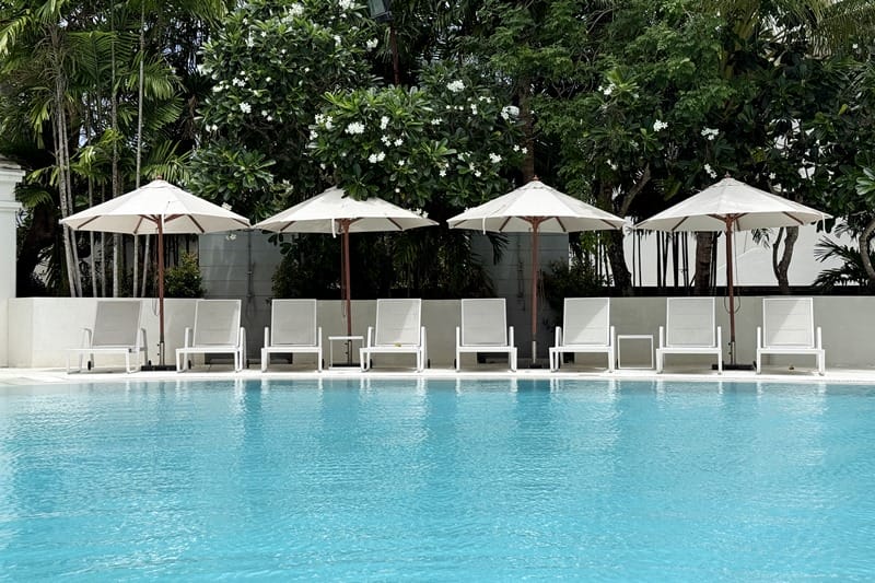 Sun chairs at Centara Karon Resort in Phuket Thailand