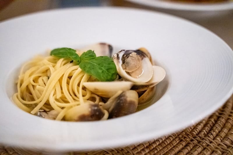 Vongole at Devasom Beach Grill & Bar in Khao Lak Thailand