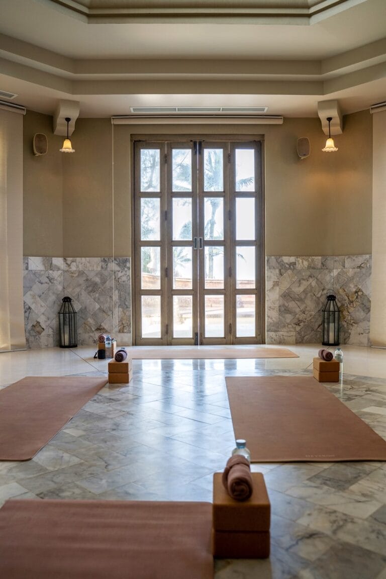 Yoga class at Devasom Khao Lak in Thailand
