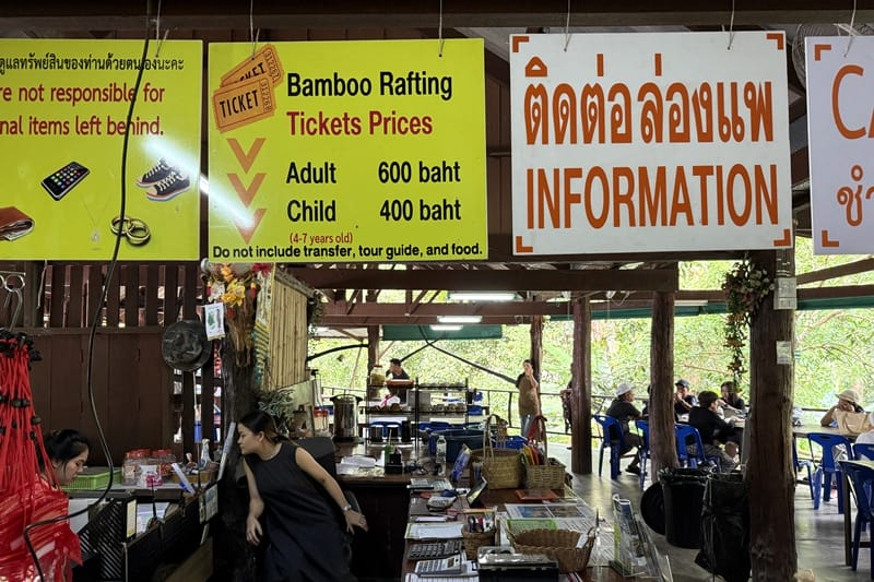 Bamboo rafting in Khao Lak Thailand