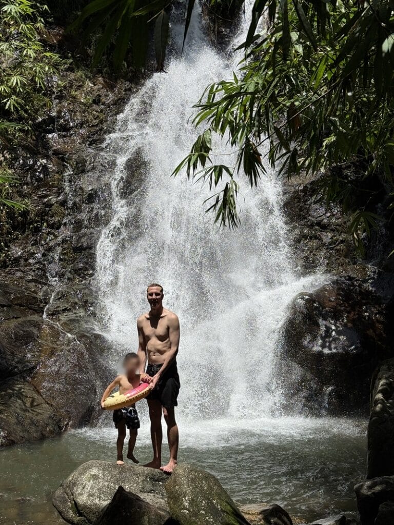 Sai Rung Waterfall in Khao Lak Thailand