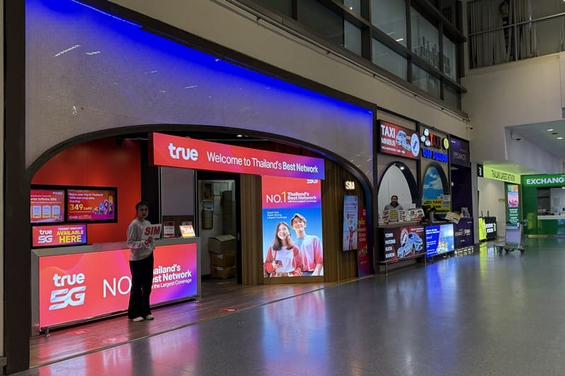True Telecom at Phuket International Airport in Thailand