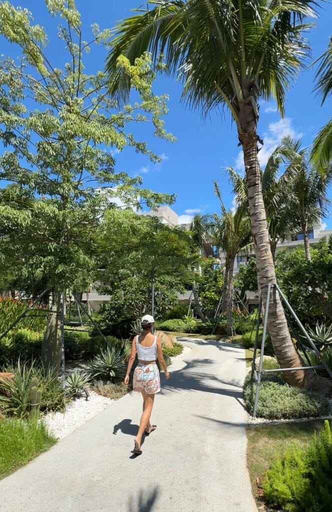 Grounds at Uechao Hotel at Riyue Bay Surf Resort in Hainan China