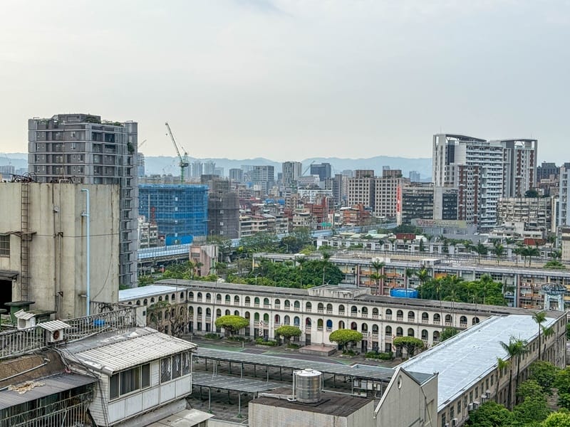 Jolley Hotel in Taipei Taiwan view from balcony