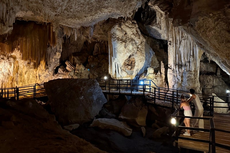 Diamond Cave in Railay Thailand inside