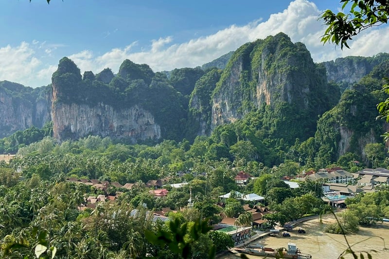 Karst mountains in Railay Thailand