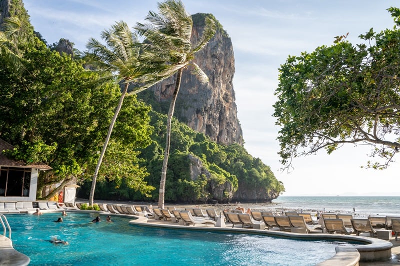 Railay Bay Resort and Spa cottages in Railay Krabi Thailand swimming pool