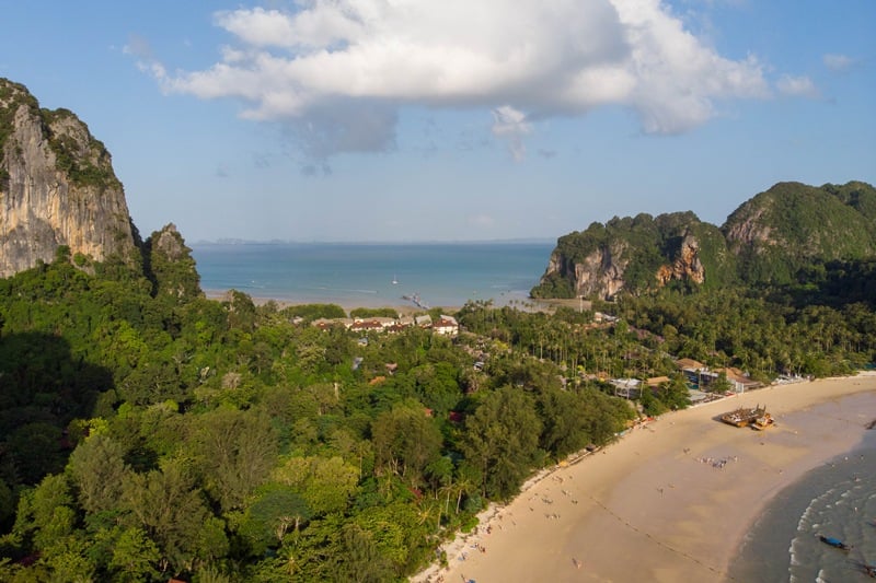 Railay East and Railay West in Thailand