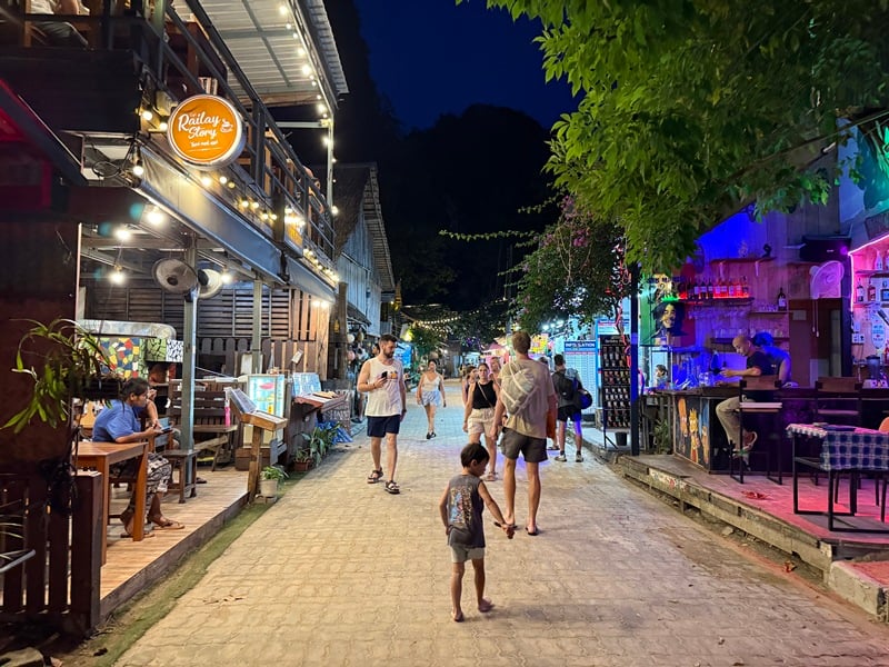 Railay Walking Street in Krabi Thailand